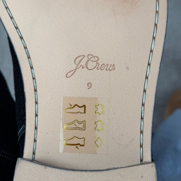 J.CREW Over The Knee Black Suede Boots 9 - Picture 5 of 6